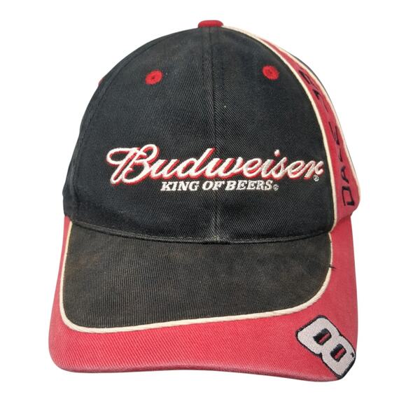 Budweiser King Of Beers #8 Dale Jr. Baseball Cap Black One Size Chase Authentics - Picture 1 of 9